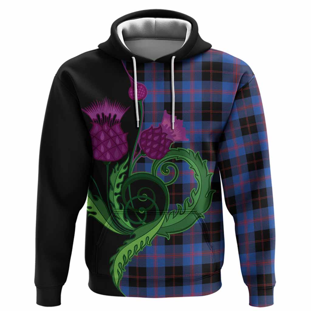 Maule Tartan Hoodie Traditional Scottish Thistle