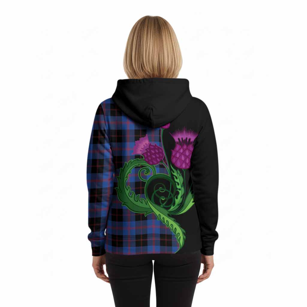Maule Tartan Hoodie Traditional Scottish Thistle