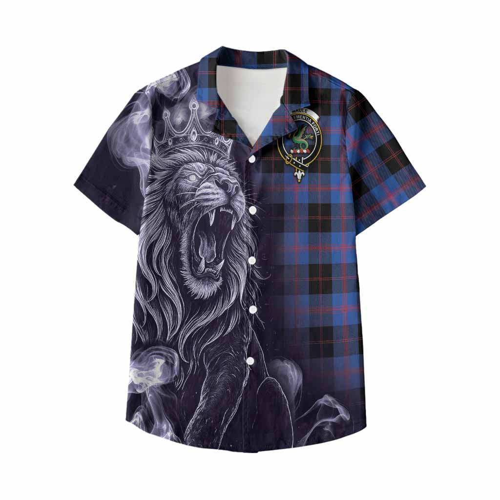 Maule Tartan Kid Hawaiian Shirt Roaring Lion Heritage