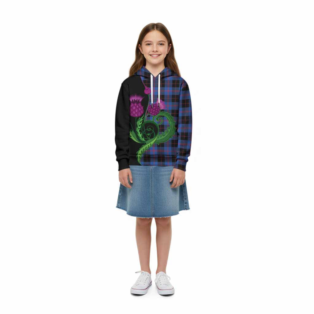 Maule Tartan Kid Hoodie Traditional Scottish Thistle