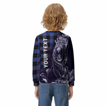 Maule Tartan Kid Knitted Sweatshirt Roaring Lion Heritage