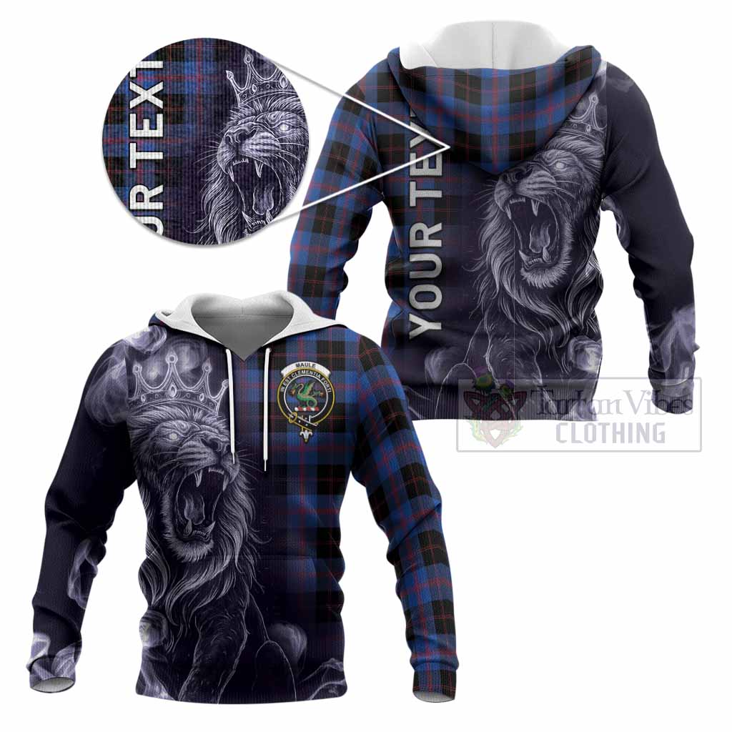 Maule Tartan Knitted Hoodie Roaring Lion Heritage