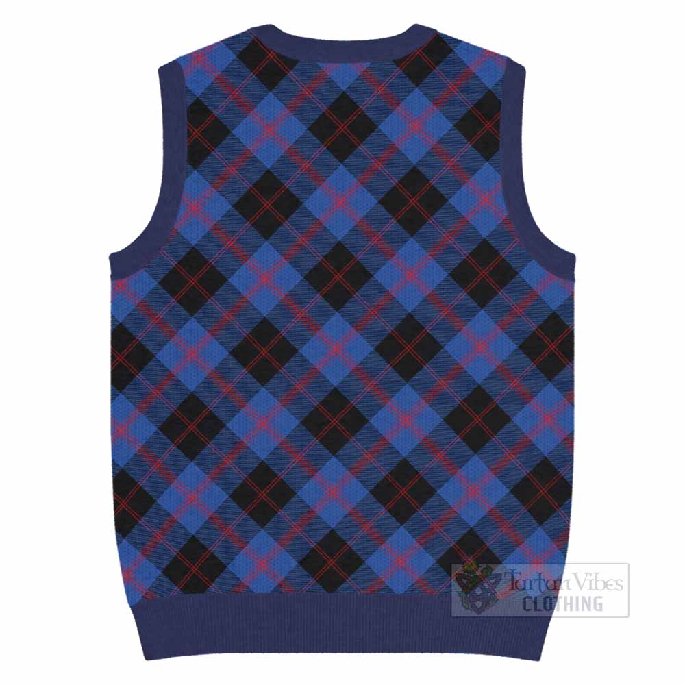 Maule Tartan  Knitted V-Neck Vest Cross Style