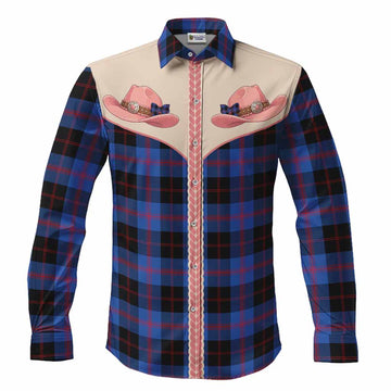Maule Tartan Long Sleeve Button Shirts Wee Coo Cowgirl Cute Style