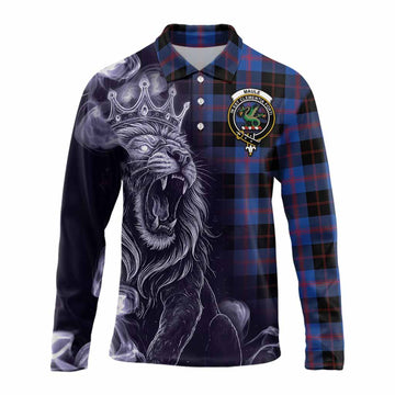 Maule Tartan Long Sleeve Polo Shirt Roaring Lion Heritage
