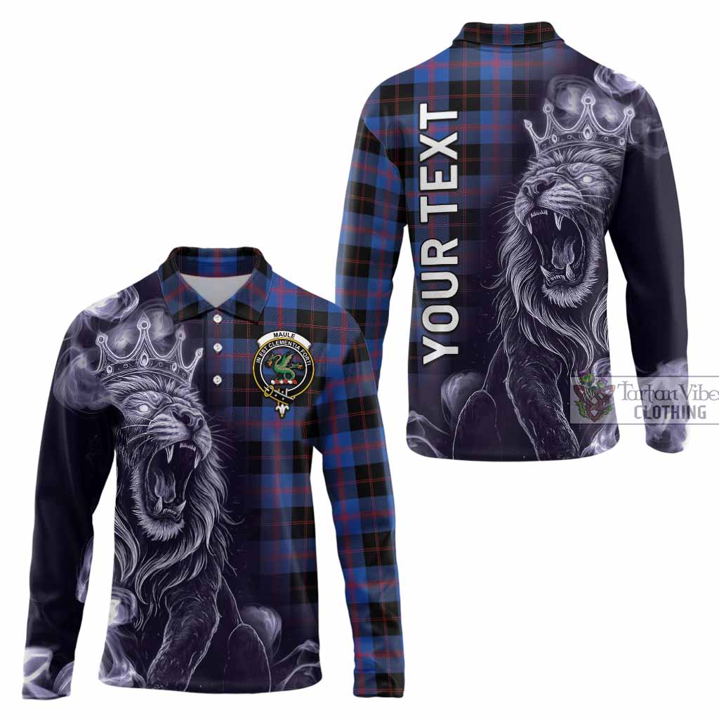 Maule Tartan Long Sleeve Polo Shirt Roaring Lion Heritage