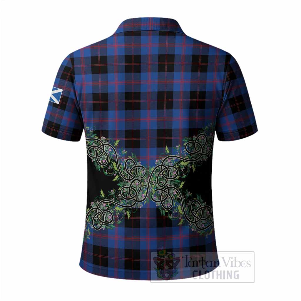 Maule Tartan Polo Shirt Thistle Scottish Spirit