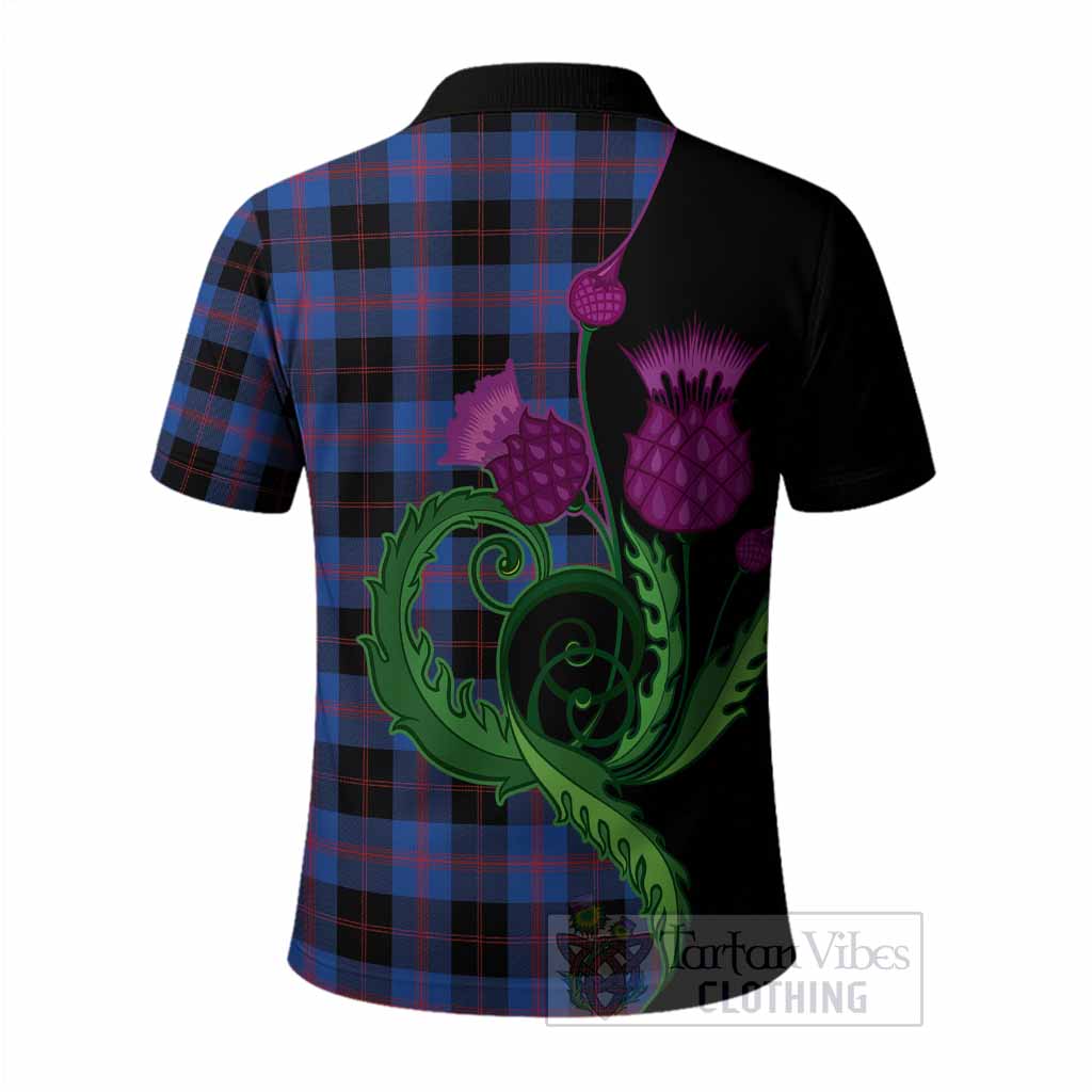 Maule Tartan Polo Shirt Traditional Scottish Thistle