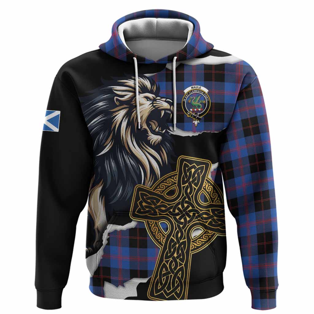 Maule Tartan Scottish Hoodie Lion Celtic Heritage