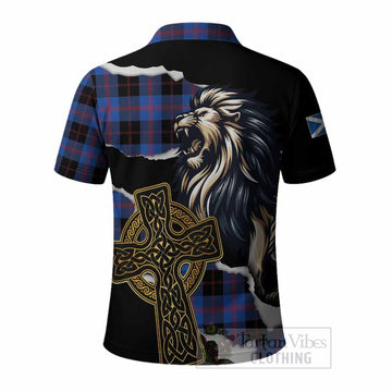 Maule Tartan Scottish Polo Shirt Lion Celtic Heritage