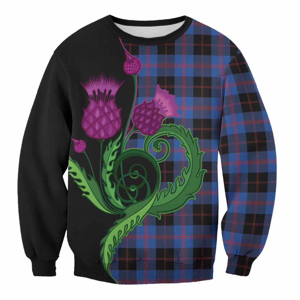 Maule Tartan Sweatshirt Traditional Scottish Thistle