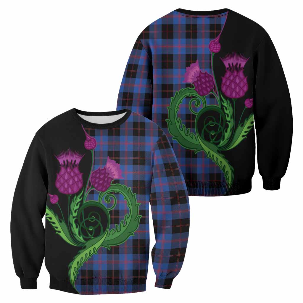 Maule Tartan Sweatshirt Traditional Scottish Thistle