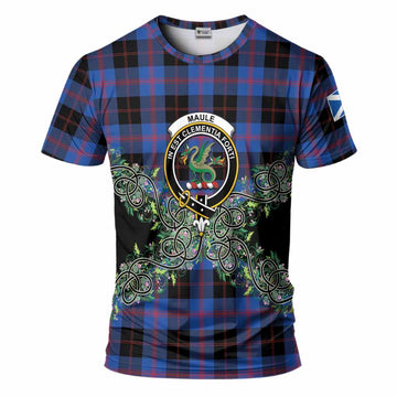 Maule Tartan T-Shirt Thistle Scottish Spirit