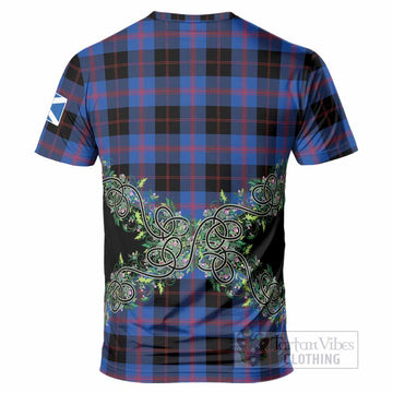 Maule Tartan T-Shirt Thistle Scottish Spirit