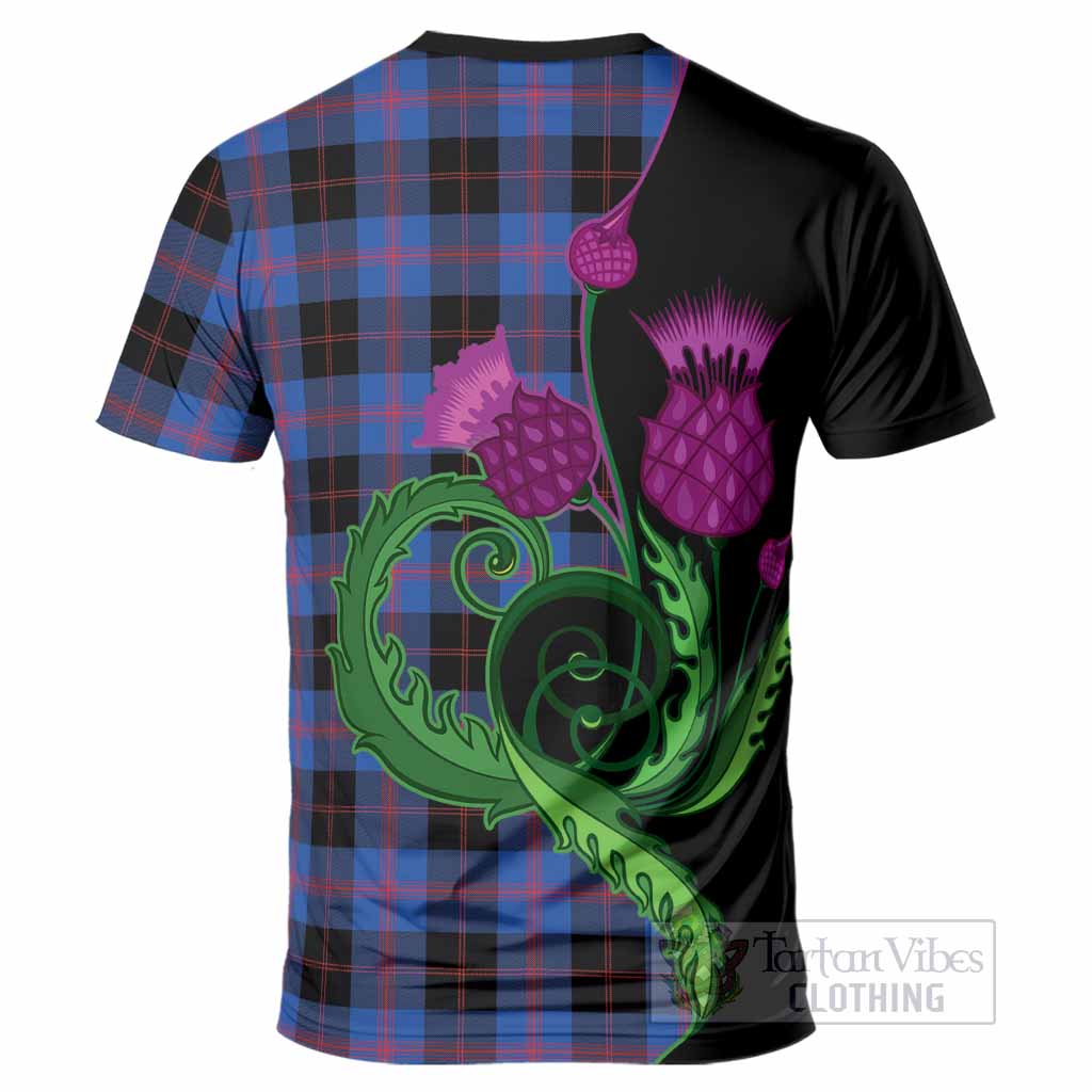 Maule Tartan T-Shirt Traditional Scottish Thistle