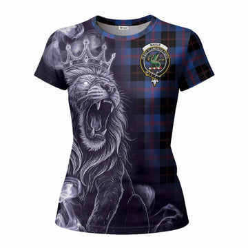 Maule Tartan Women T shirt Roaring Lion Heritage