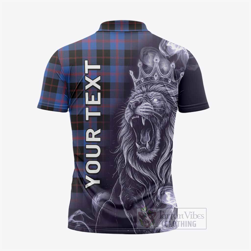 Maule Tartan Zipper Polo Shirt Roaring Lion Heritage