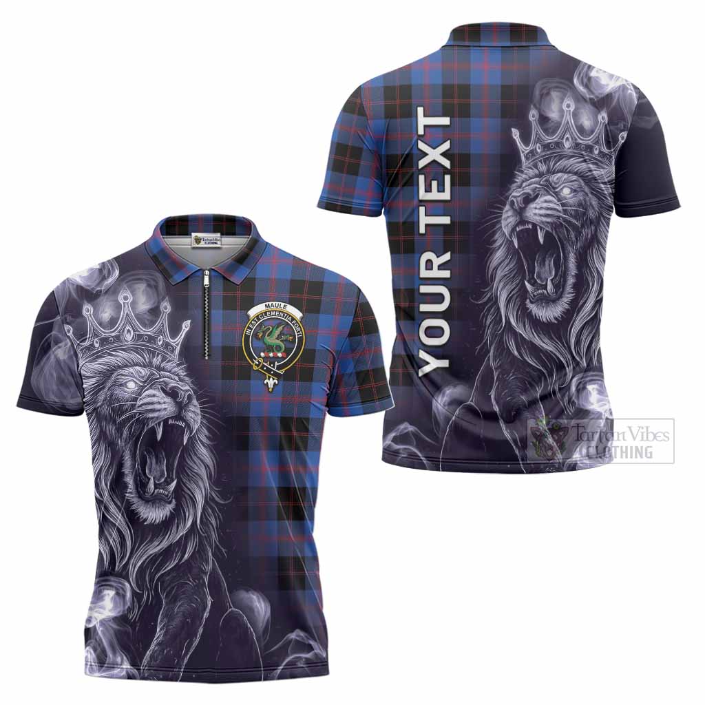 Maule Tartan Zipper Polo Shirt Roaring Lion Heritage