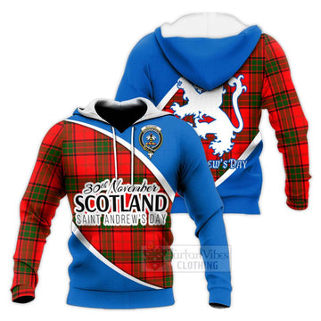 Maxtone Family Crest Tartan Knitted Hoodie Celebrate Saint Andrew's Day in Style Unisex Knitted Pullover Hoodie - Tartan Vibes Clothing
