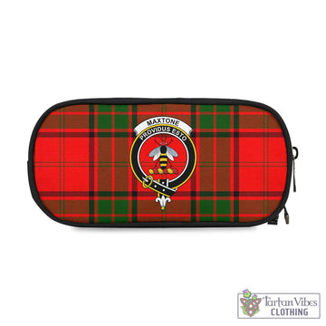 Maxtone Tartan Pen and Pencil Case with Family Crest One Size 4.13*8.74 inch - Tartan Vibes Clothing