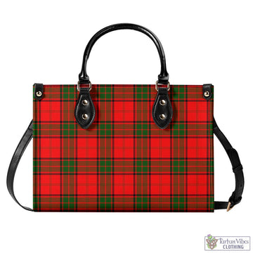 Maxtone Tartan Luxury Leather Handbags L - Tartan Vibes Clothing