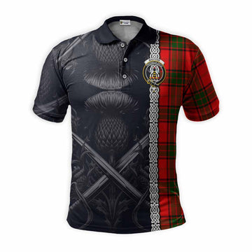 Maxtone Tartan Polo Shirt with Family Crest Cross Sword Thistle Celtic Vibes Kid - Tartan Vibes Clothing