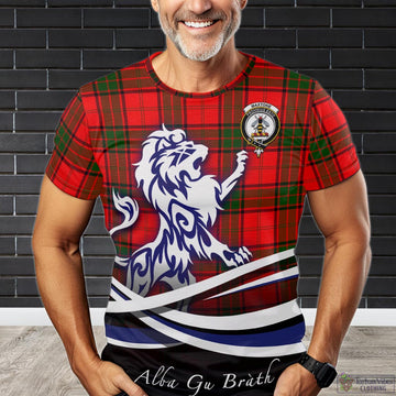 Maxtone Tartan T-Shirt with Alba Gu Brath Regal Lion Emblem