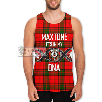 Maxtone Tartan Men's Tank Top with Family Crest DNA In Me Style Men - Tartan Vibes Clothing