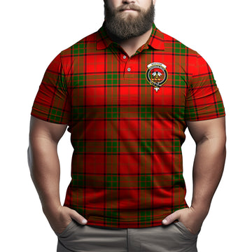 Maxtone Tartan Men's Polo Shirt with Family Crest
