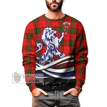 Maxtone Tartan Sweatshirt with Alba Gu Brath Regal Lion Emblem Unisex - Tartan Vibes Clothing