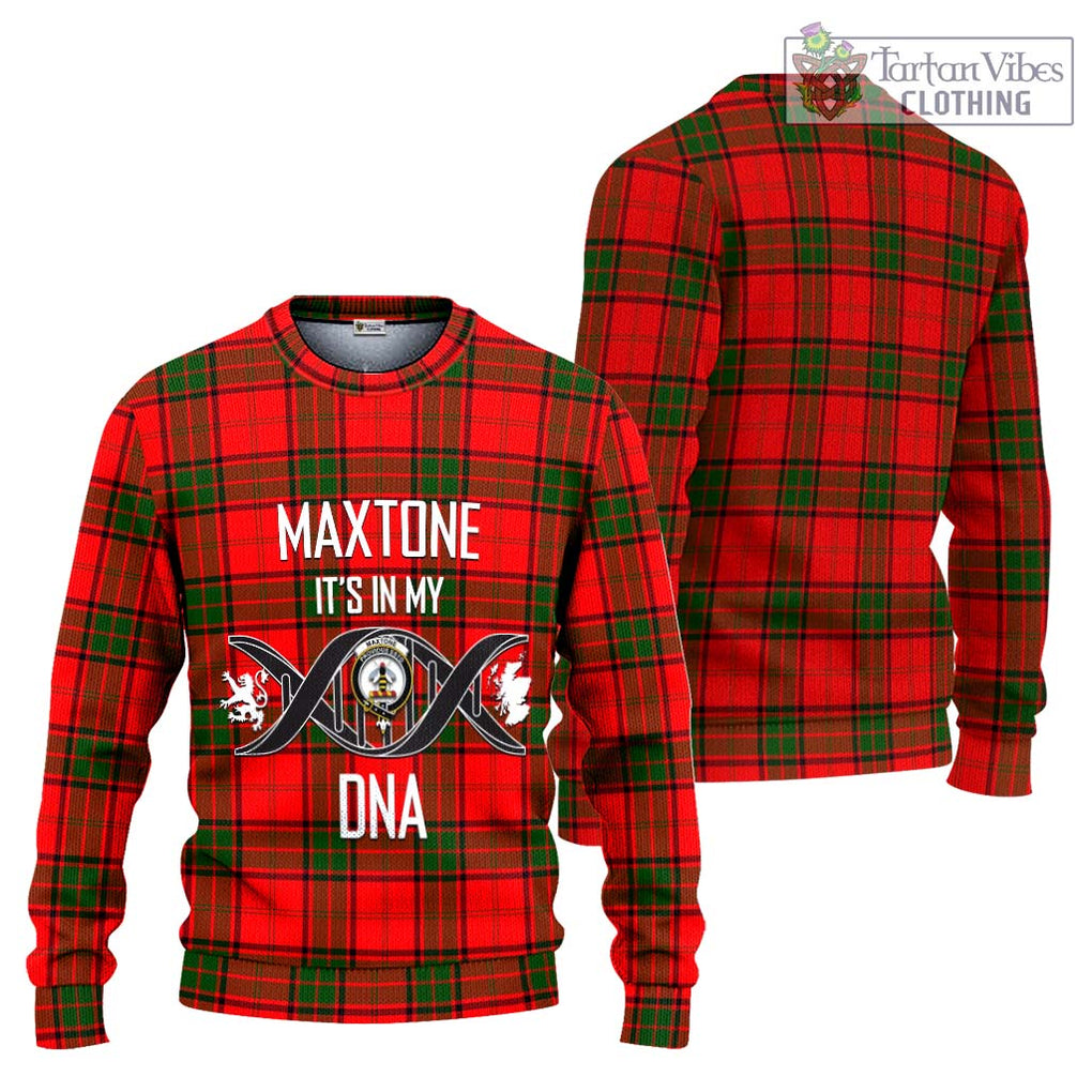 Maxtone Tartan Ugly Sweater with Family Crest DNA In Me Style Unisex - Tartan Vibes Clothing