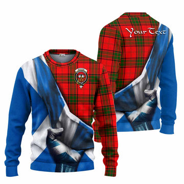 Maxtone Tartan Knitted Sweater with Family Crest Scotland Patriotic Style Unisex - Tartan Vibes Clothing