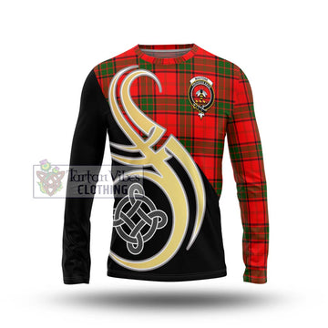 Maxtone Tartan Long Sleeve T-Shirt with Family Crest and Celtic Symbol Style Unisex - Tartan Vibes Clothing