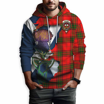 Tartan Vibes Clothing Maxtone Tartan Family Crest Hoodie Scottish Thistle Celtic Inspired