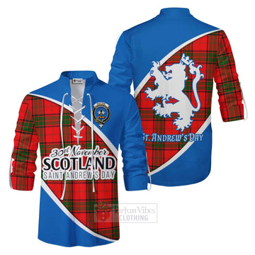 Maxtone Family Crest Tartan Ghillie Kilt Shirt Celebrate Saint Andrew's Day in Style Men - Tartan Vibes Clothing