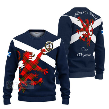 Maxtone Tartan Lion Rampant Ugly Sweater Proudly Display Your Heritage with Alba Gu Brath and Clan Name Unisex - Tartan Vibes Clothing