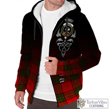 Maxtone Tartan Sherpa Hoodie Featuring Alba Gu Brath Family Crest Celtic Inspired Unisex - Tartan Vibes Clothing