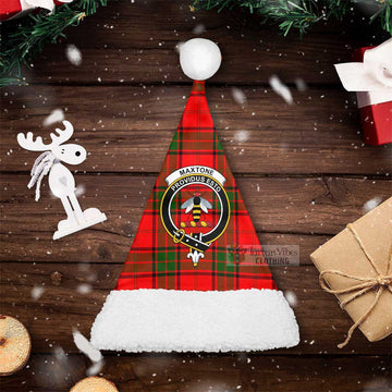 Maxtone Tartan Christmas Santa Hats with Family Crest Christmas Hat S 20.5in (52cm) - Tartan Vibes Clothing