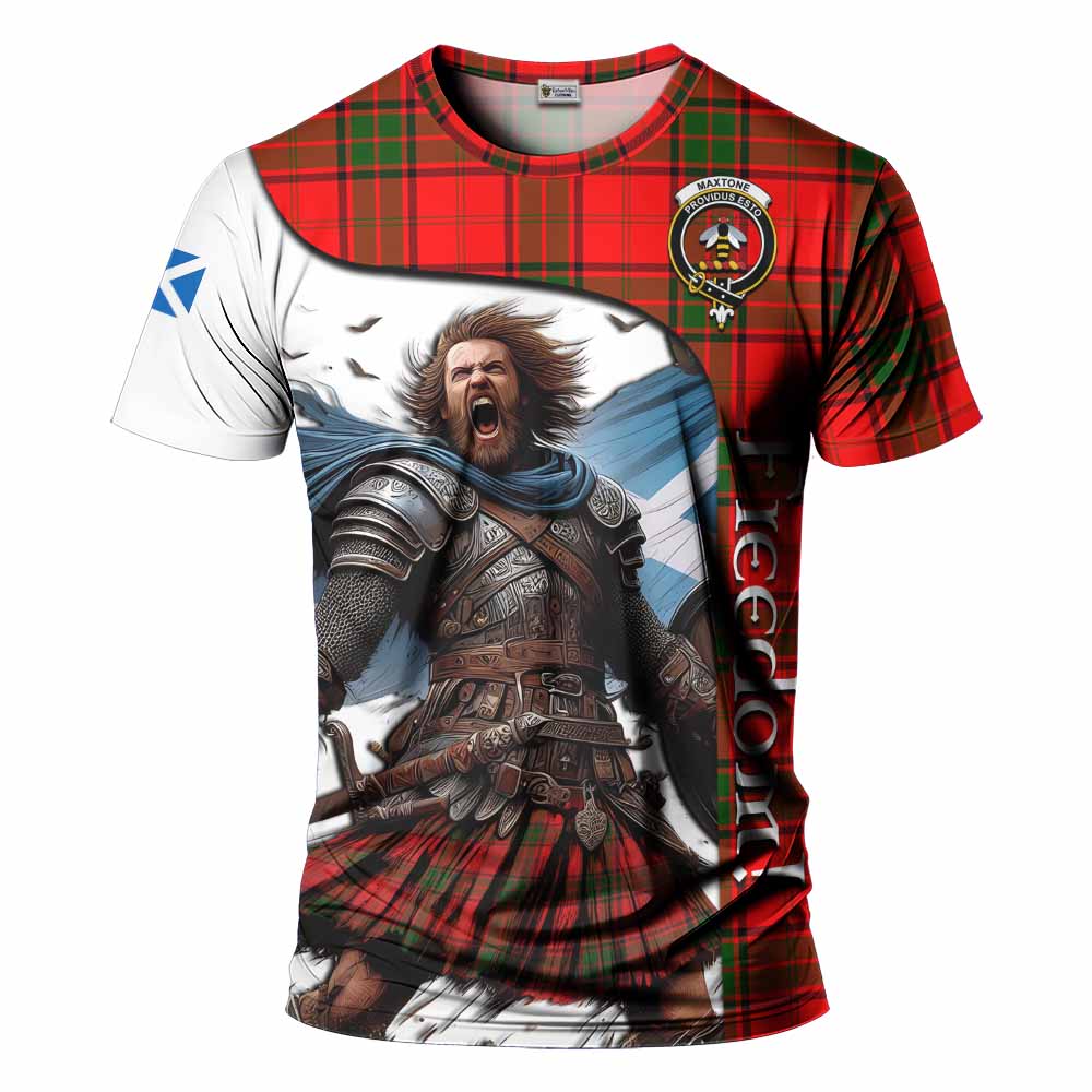 Maxtone Crest Tartan T-Shirt Inspired by the Freedom of Scottish Warrior Kid's Shirt - Tartan Vibes Clothing