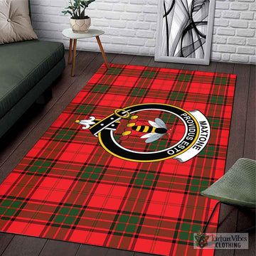 Maxtone Tartan Area Rug with Family Crest L 59*86 inch (150x220 cm) - Tartan Vibes Clothing
