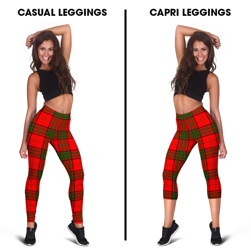 Maxtone Tartan Womens Leggings Capri Leggings - Tartan Vibes Clothing