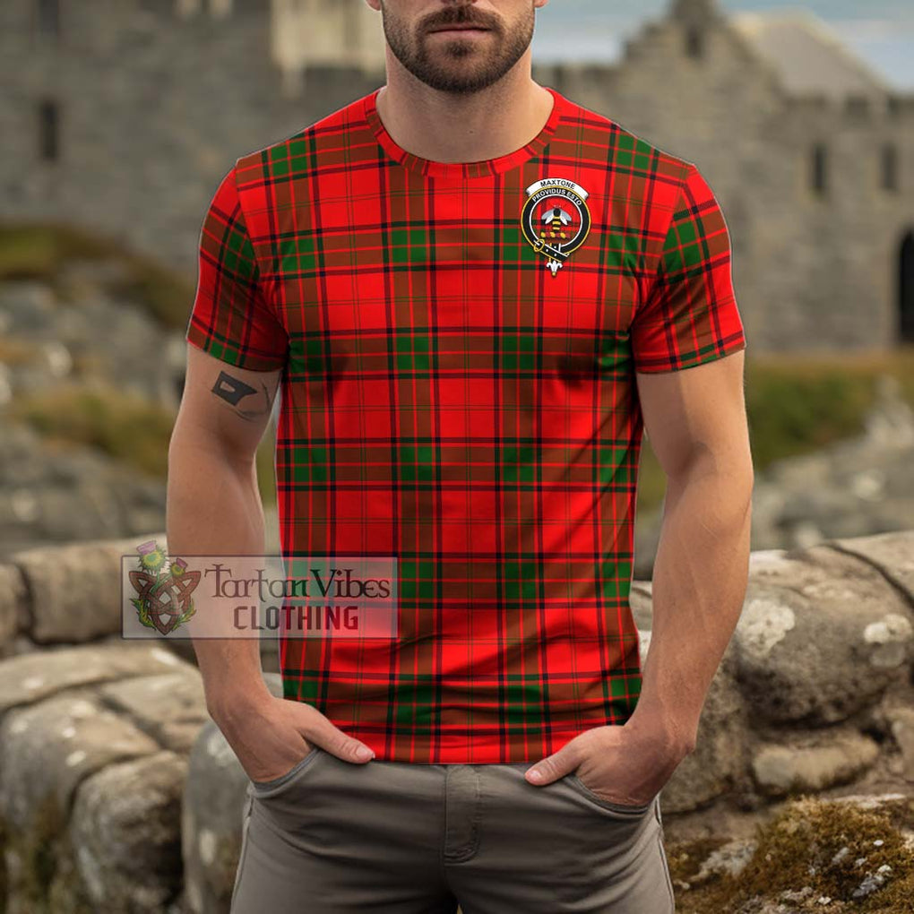 Maxtone Tartan Cotton T-Shirt with Family Crest Kid's Shirt - Tartan Vibes Clothing
