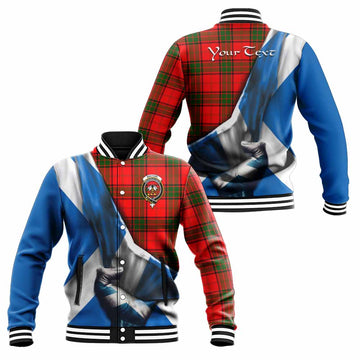 Maxtone Tartan Baseball Jacket with Family Crest Scotland Patriotic Style Unisex - Tartan Vibes Clothing