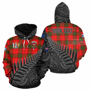 Tartan Vibes Clothing Maxtone Crest Tartan Hoodie with New Zealand Silver Fern Half Style