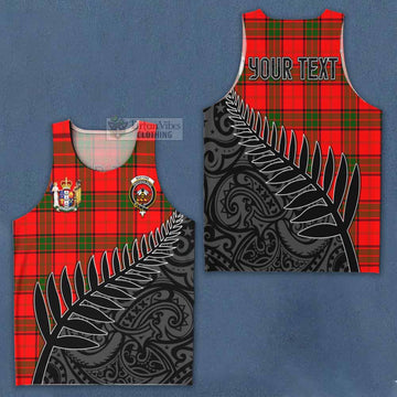 Tartan Vibes Clothing Maxtone Crest Tartan Men's Tank Top with New Zealand Silver Fern Half Style