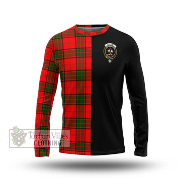 Maxtone Tartan Long Sleeve T-Shirt with Family Crest and Half Of Me Style Unisex - Tartan Vibes Clothing