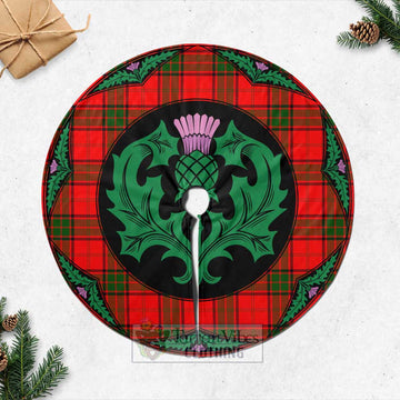 Maxtone Tartan Christmas Tree Skirt Scottish Thistle Style Casual Tree Skirts - Tartan Vibes Clothing