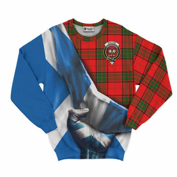 Maxtone Tartan Sweatshirt with Family Crest Scotland Patriotic Style Unisex - Tartan Vibes Clothing