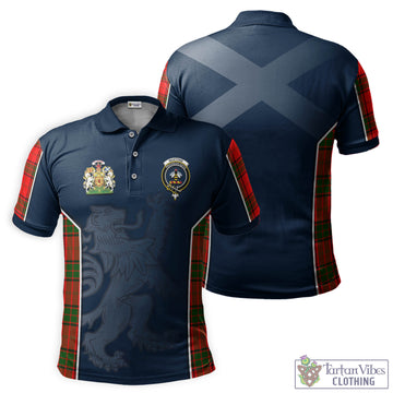 Maxtone Tartan Men's Polo Shirt with Family Crest and Lion Rampant Vibes Sport Style Kid - Tartan Vibes Clothing