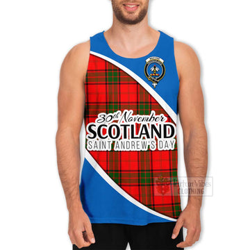 Maxtone Family Crest Tartan Men's Tank Top Celebrate Saint Andrew's Day in Style Men - Tartan Vibes Clothing